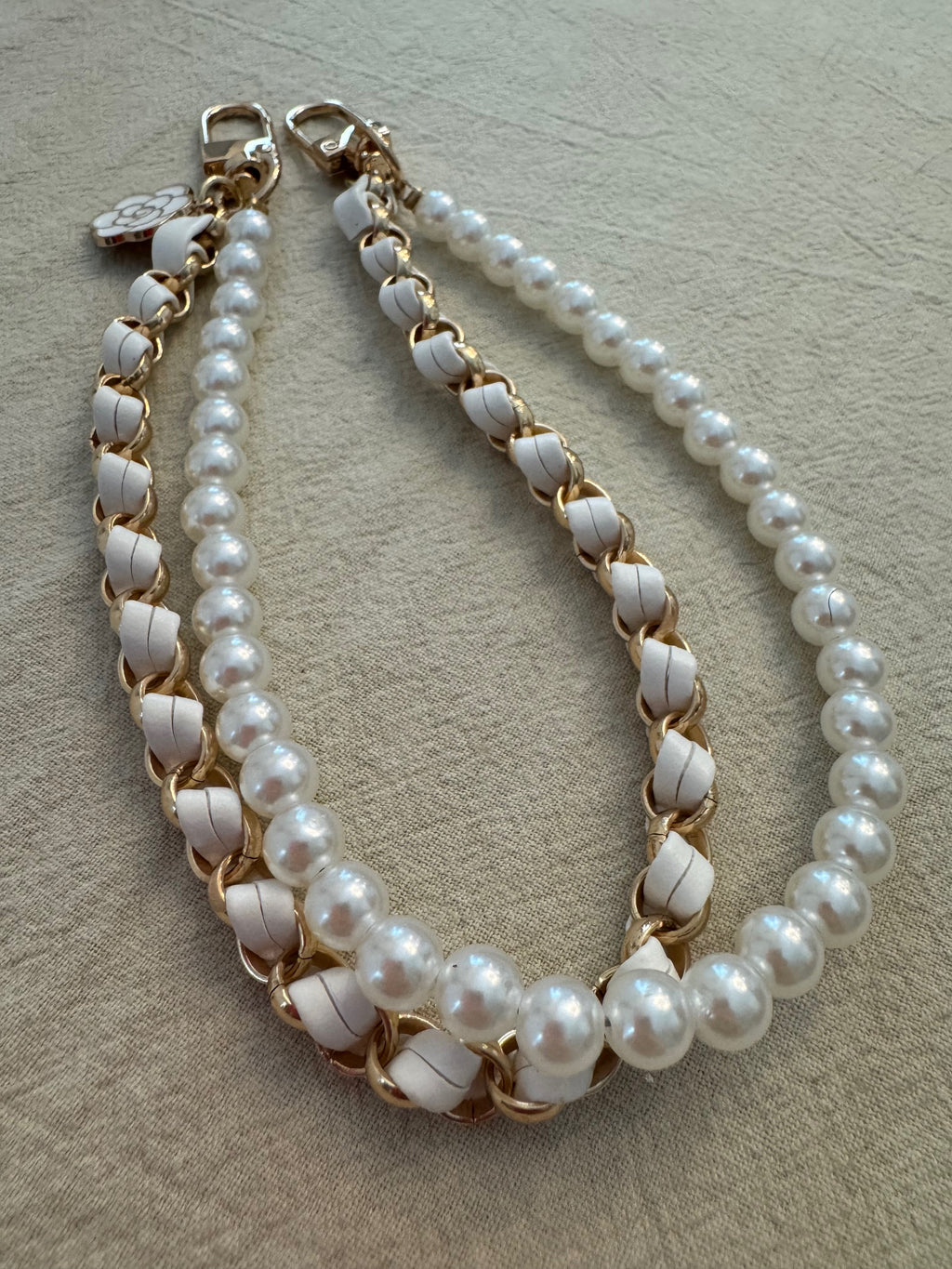 White Pearl, Phone/Keychain/Purse Charm & Wristlet