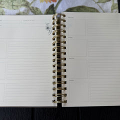 12-Month Undated Planner: Spiral, Matthew 11:28 Come to Me, Sand Color