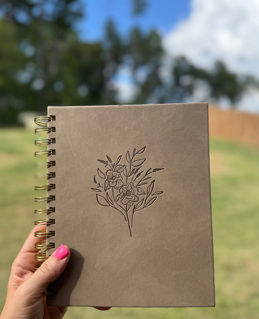 12-Month Undated Planner: Spiral, Matthew 11:28 Come to Me, Sand Color