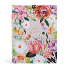 KJV Large Print Notetaking Bible : The Holy Bible, Floral Purple