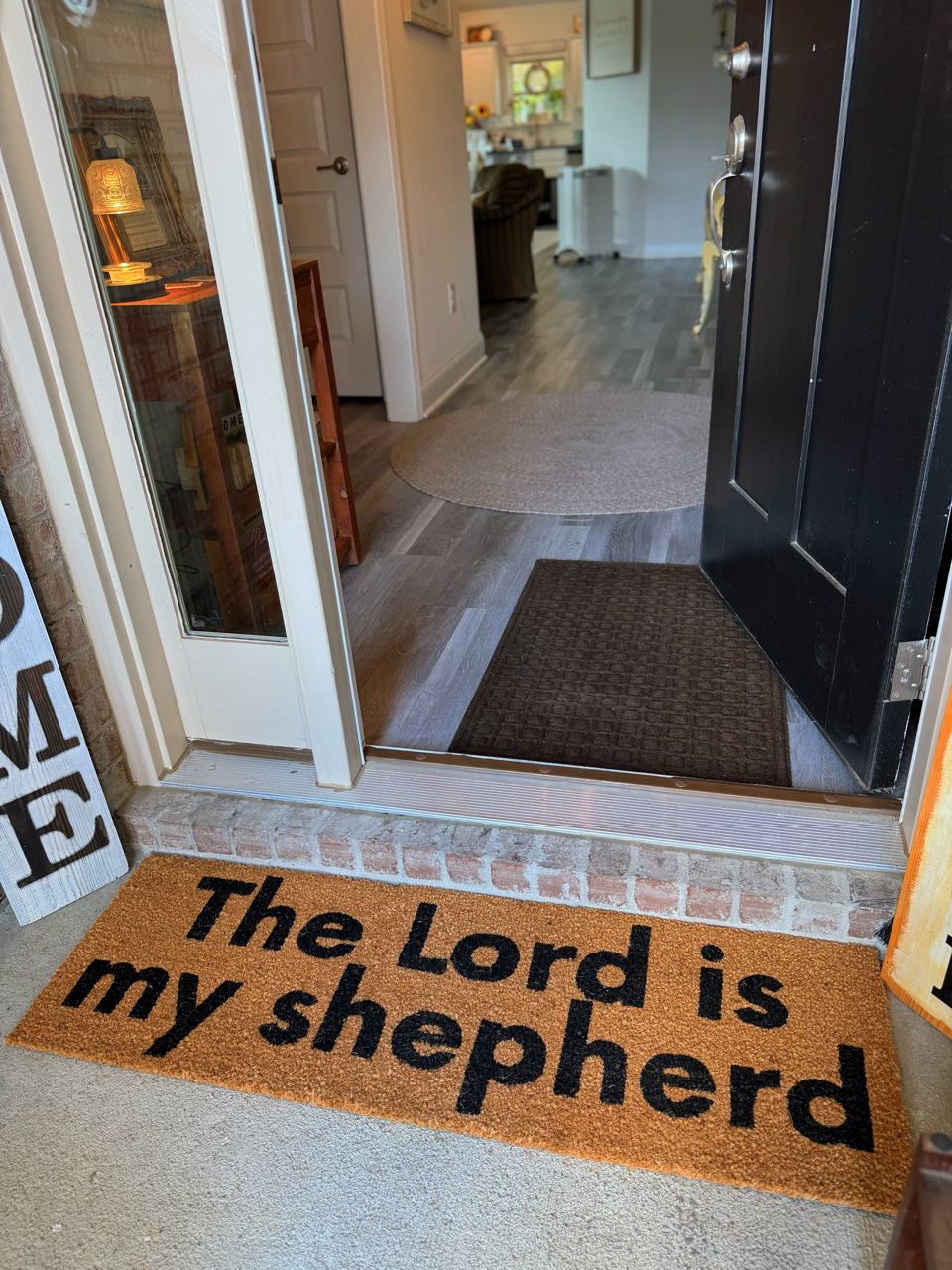 The Lord Is My Shepherd XL Doormat – Psalm 23 Christian Home Décor | The Scripture Store