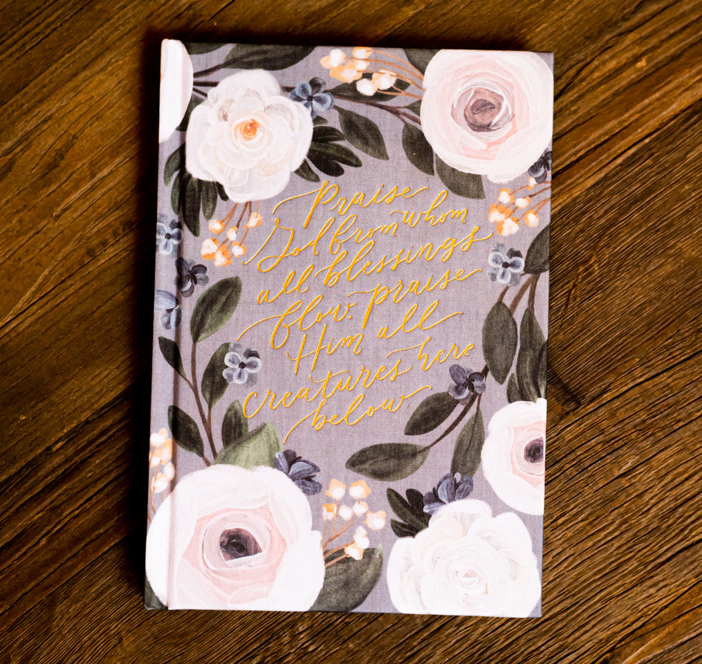 'Floral Notebook' Praise God From Whom All Blessings Flow