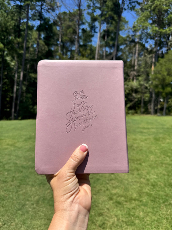 Mauves Floral CSB Notetaking Bible | John 15:5