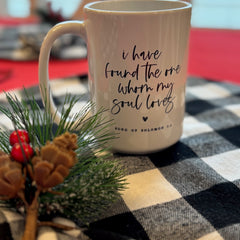 Song of Solomon 3:4 Scripture Mug (15 oz)  – “I Have Found the One Whom My Soul Loves” | Christian Gift for Men, Women, Weddings & Anniversaries