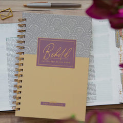 Behold: Captivated by His Word – Bible Study Journal | Christian Journal for Men & Women, Prayer, Reflection & Daily Scripture Study