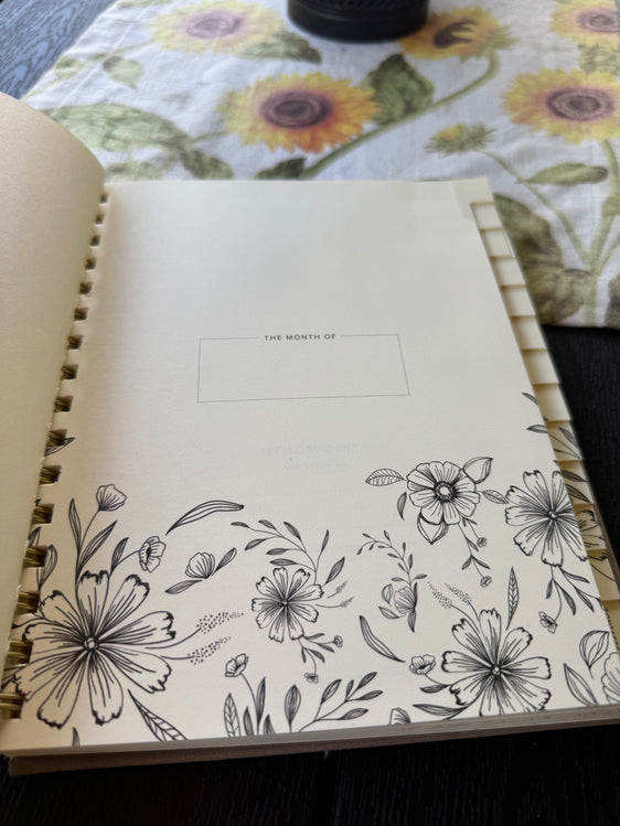 12-Month Undated Planner: Spiral, Matthew 11:28 Come to Me, Sand Color