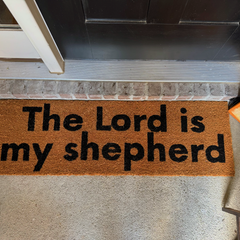 The Lord Is My Shepherd XL Doormat – Psalm 23 Christian Home Décor | The Scripture Store